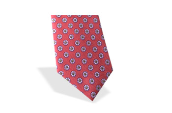 rot geblümte Krawatte