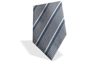 blau gestreifte Krawatte