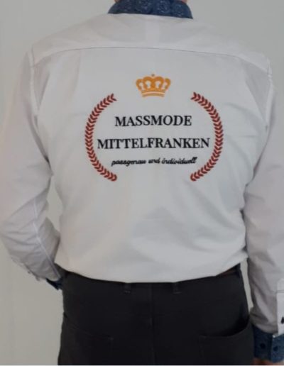Easy White Hemd mit Massmode Mittelfranken Logo